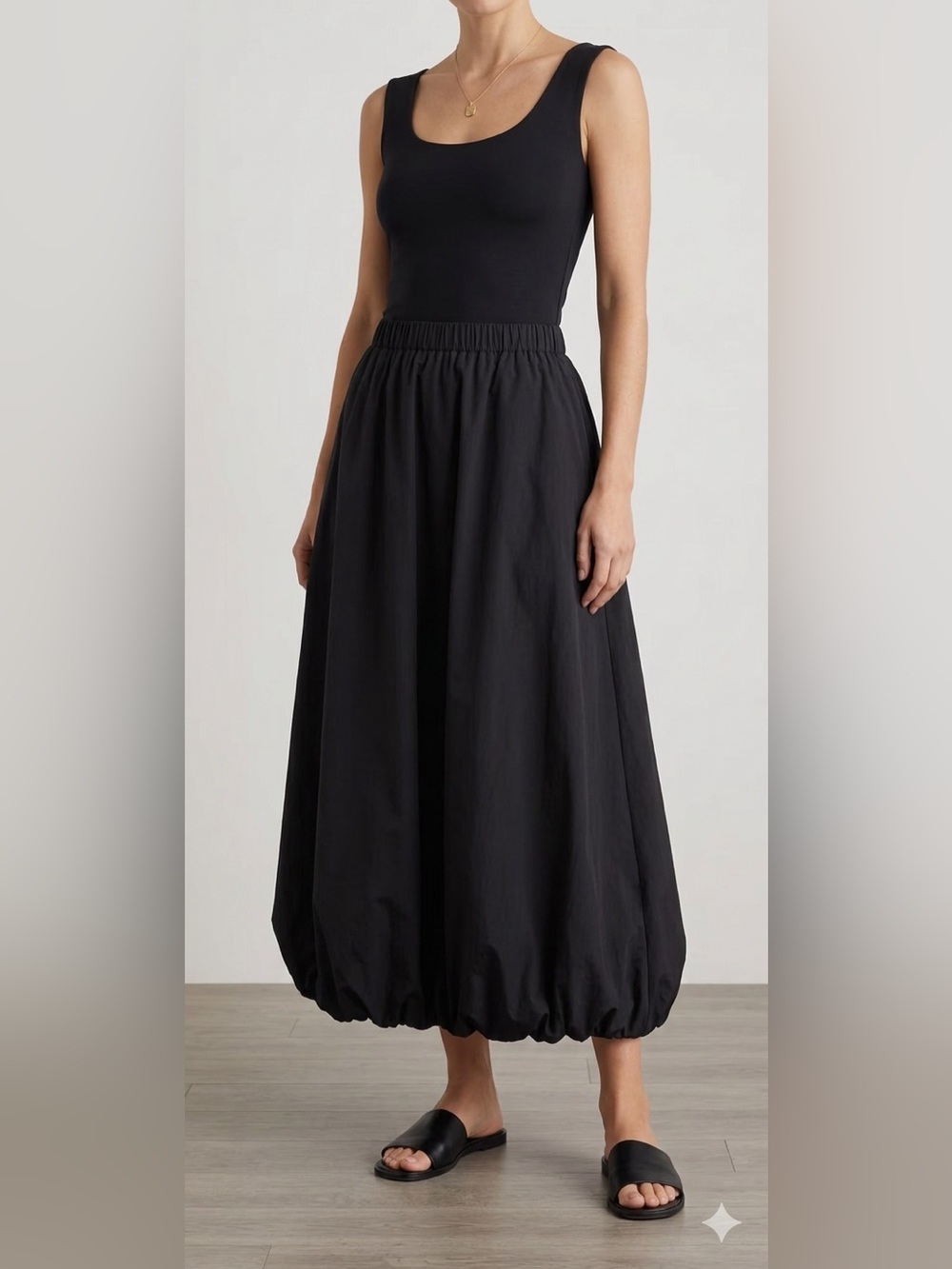 Sanctuary Quin Bubble Maxi Skirt in Black Size S NWT